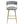 Counter Height Bar Stools With Powder Coating Base And Footrest (Set of 2) -
