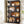 4 Tier S-Shaped Freestanding Storage Shelf For Living Room - Black / Brown