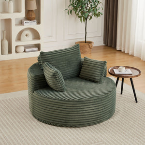 Modern Single Sofa With Backrest Pillow For Living Room