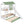 Twin Over Twin House Bunk Bed With Convertible Slide And Trundle - White