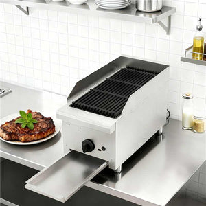 12 Inch Commercial Gas Lava Rock Charbroiler