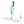 Superfine Fiber Washable Mat Spray Mop With 300Ml Reusable Bottle For Various Floors - Blue