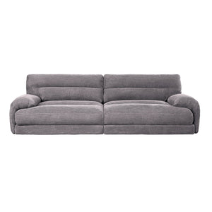 Cadenza Corduroy Loveseat - Gray