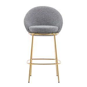 Celano Indoor Metal Upholstered Barstool Set of 2