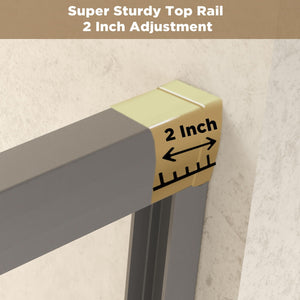 Double Sliding Shower Door With Explosion Proof Film