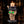 Skull Candle Holder with Glowing Eyes - Resin Gothic Halloween Decor