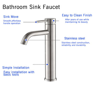 Single Hole Single Handle Bathroom Sink Faucet