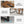 Conference Table For 8 - 10 People With Cable Management - Brown / Black