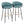 Claire - Contemporary / Glam Barstool With Footrest (Set of 2)