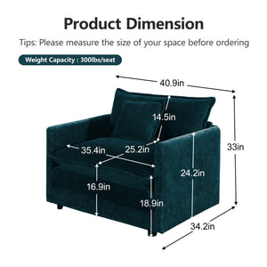 Modern 3 Piece Sofa Couch Set