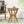 Yukon Contemporary Side Table with Lightweight Concrete Top and Acacia Wood Frame - Gray