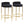Chloe Contemporary Counter Stool Set of 2