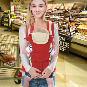 Baby Carrier Breathable Adjustable Wrap Sling Backpack Front Back Chest Infant Carrier Bag