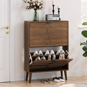 Medieval - Independent Shoe Cabinet With 2 Flip Drawers