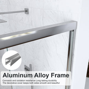 Semi-Frameless Double Sliding Shower Door