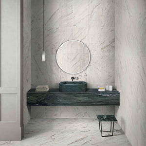 Bathroom Vessel Sink, Semi Polished Surface