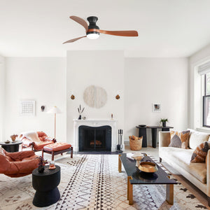 52-Inch Ceiling Fan with Lights and Reversible DC Motor
