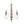 4 Light Chandelier, Hanging Light Fixture With Adjustable Chain For Kitchen, Bulb Not Included - Cream White