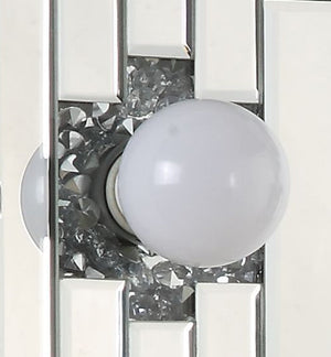 Noralie Mirrored & Faux Diamonds Accent Mirror