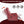 Red Faux Leather Heat Massage Manual Recliner Chair with Rocker and Swivel