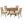 Kent - 5 Piece Dining Table Set With Upholstered Chairs - Brown Oak