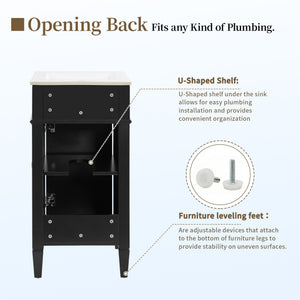 French Style Bathroom Vanity With Sink