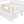Platform Bed With Guardrails On Both Sides And 2 Storage Drawers