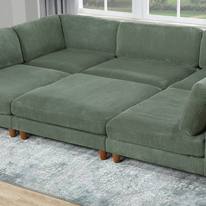 Armless Chair For Living Room - Sage