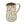 6.3x4.5x7.1' Round Ceramic Pitcher Vase with Multi-Colored Floral Motifs