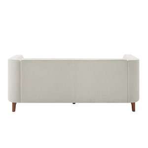 Modern 3 Seater Sofa Upholstered Couch with Curved Armrests