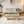Rounded Edge Coffee Table with Flower Pattern Solid Wood Drawer