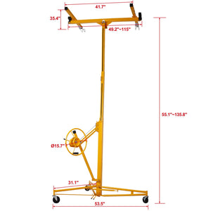 Heavy Duty Drywall Lift Panel Hoist with Adjustable Height
