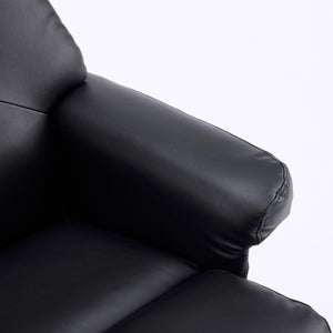 Upholstered Heated Massage 360° Swivel Accent Chair With Ottoman