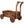 Wooden Wagon Planter Box Mobile Garden Planter With Wheels Handle Drain Hole Wood - Brown