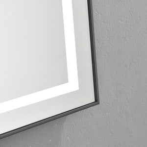 36" x 24" LED Bathroom Mirror with Front and Backlight