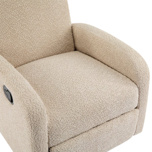 360 Swivel and Glider Recliner Chair - Almond