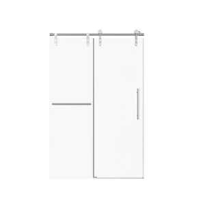 Frameless Single Sliding Shower Doors With Towel Rail & Handle