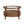 Solid Wood Round Glass Top Coffee Table with Storage Drawer
