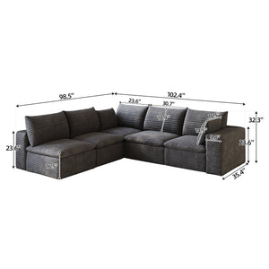 Cloud Sofa - Modular Design with Removable Cushions