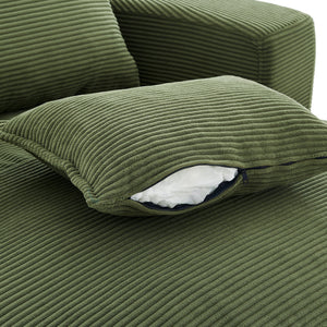 360° Swivel Accent Barrel Chair With Dual Layer Cushion And 3 Removable Pillows