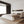 Upholstered Platform Bed With Special Shaped Headboard