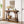 Console Table With 2 Tier Storage - Rustic Brown
