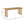 Natural Rubber Wood Dining Table with Rattan Accents