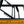 Black Iron + Teak Finish Wood Chaise Lounge Frame