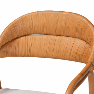 Honey Rattan Accent Chair