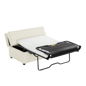 Twin Size Folding Ottoman Sleeper Bed With Mattress Convertible Guest Bed