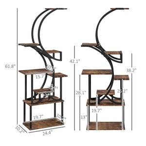 S-Shaped Plant Stand - 8 Tier Plant Shelf