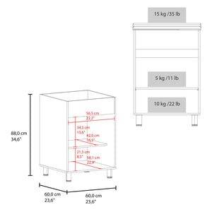 Foster 2 Door Utility Tub and Sink Freestanding Cabinet