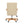 Dumont - Modern Farmhouse High Back Executive Home Office Chair - Neutral Cream Beige / Natural