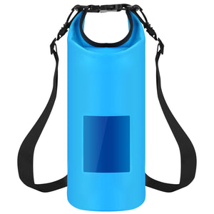 Floating Waterproof Dry Bag Floating Dry Sacks with Observable Window 10L Roll Top Lightweight Dry Storage Bag for Kayaking Rafting Boating Swimming C
